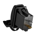 Dual QC3.0 USB Car Charger with Dust Cover for 12-24V Car Boat Motorcycle ATV
