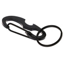 1pc Bottle Opener Keychain Ring D Shape Buckle Clip Outdoor Camping Carabi BX
