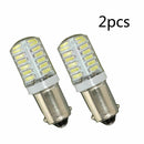 2X DC 12V BA9S T11 T4W 3014 LED 24-SMD Car Side Light Bulbs Interior Lamps White