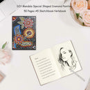DIY Mandala Special Shaped Diamond Painting 50 Pages Sketchbook A5 Notebook