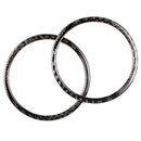 Carbon Fiber Door Audio Speaker Covers Trim Loudspeaker Decorative Circle R D4N5
