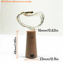 3X Wine Bottle Cork LED Lights String 10LEDS 1M Neutral White Fairy Light Party