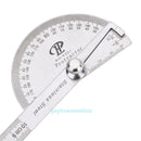 Stainless Steel 180 Rotary Protractor Angle Gauge Ruler Measure Tool Adjustable