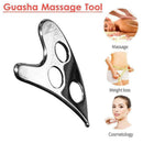 Stainless Steel Scraping Body Guasha Board Scrapper Plate Massage L0Z2