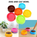 Candy Color Plastic Dog Light Single Bowl Water Food Cat Feeder Pet Supply A