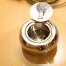 Household Durable Stainless Steel Metal Ashtray Holder Stand Ashtray & Lid