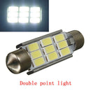 10x White Car 5630 9 SMD 36MM Festoon Lamp Dome Light Error Free Width Light