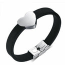 Personalized Name Bracelet DIY Custom Name Letter Nunber silicone heart Bra