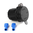 3A QC 3.0 USB Car Charger Power Socket Adapter for Motorcycle Boat (Green) A