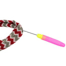 Plastic Handle Sweater Carpet Crochet Hook with Tongue Sewing Needles Set