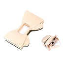 Bowknot Shape Clasp Turn Locks Twist Lock DIY Handbag Bag Hardware Accesso Bj