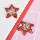 10Pcs/t Enamel Alloy Strawberry Charms Pendant Jewelry DIY Making Cra Gi^SE