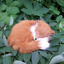 Adorable Realistic Sleeping Lowrie Real Fur Furry Animal Interior Ornament