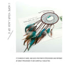 Handmade Dream Catcher LED Light Feathers Wall Hanging Dreamcatcher Decor
