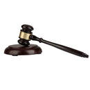 Wooden Handcrafted Wood Gavel Sound Block for Lawyer Judge Auction Sale