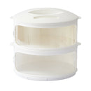 Plastic Food Cover Clear Kitchen Dish Dustpoof Cover Kitchen Tool 2 Tiers