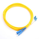 9/125 2Pcs LC-SC Duplex Fiber Optic Cable Patch Cord Jumper  Singlemode 3 Meters