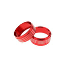 3PCS Red Aluminum AC Climate Control Knob Ring Cover For Subaru Impreza WRX/STi