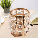 Crystal Makeup Brush Holder Pencil Collection Organizer Household golden L