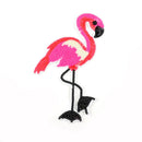 rose red flamingo bird sequin embroidered patches sew on clothes applique  JR