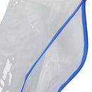 20 pieces Transparent Blue Plastic Bag with a Zipper Slide Holder A4 Paper  O4C8