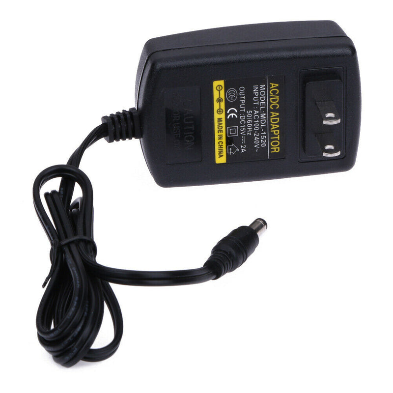 DC15V 2A Adapter AC 100V-240V to DC 15V Converter Power Supply Adapter