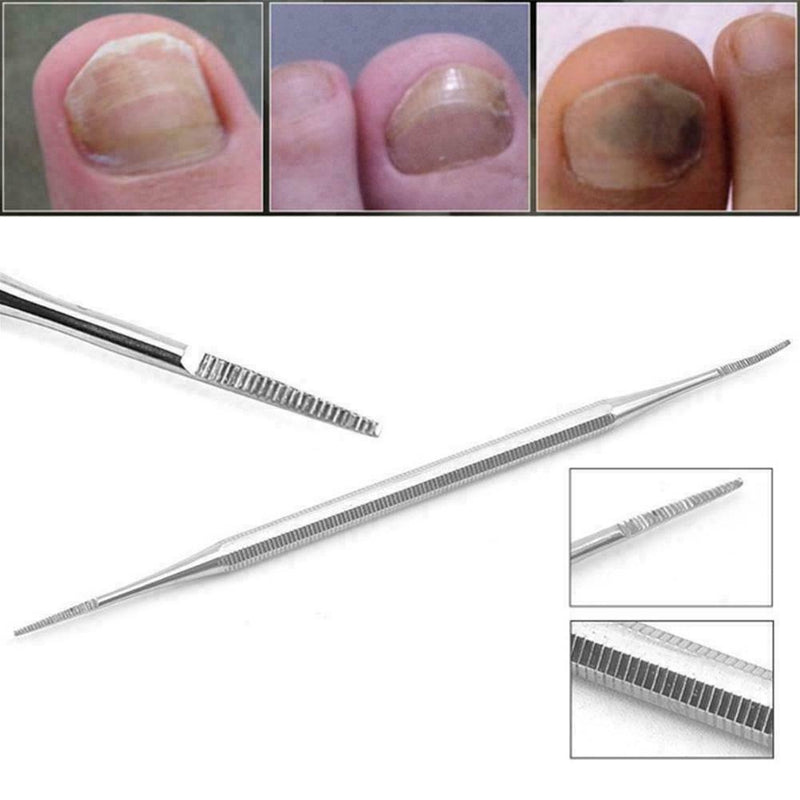 Toe Nail File Ingrown Satin Edge Stainless Steel Pedicure File Favor Double L4H7