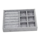 2Pcs Wood Jewelry Box Bracelets Storage Showcase Organizer Display Case
