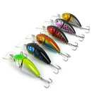 14G 8.5CM Fishing Lures Minnow Crank Bait Crankbait Bass Tackle Treble Hookã€ â„–[