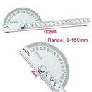 180 degree Protractor Angle Finder Arm Measuring Ruler Stainless Steel Tool M7R2