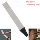 Barber Canvas Leather Strop Straight Razor Sharpening Shave Sharpening Strap> Cy