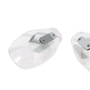 1 Pair Motorcycle Plastic Hand Guard Cold Wind Deflector Shield Transparent