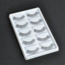5 Pairs Women's Natural Sparse Cross Eye Lashes Extension Makeup False Eyelashes