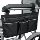 Wheelchair Side Bag for Back Wheelchair Storage Bag Pouch Fits Most Bed Rai