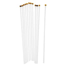12Pcs Olympic Hand Waving Switzerland Flag Small Banners 8 x 5"+White Pole