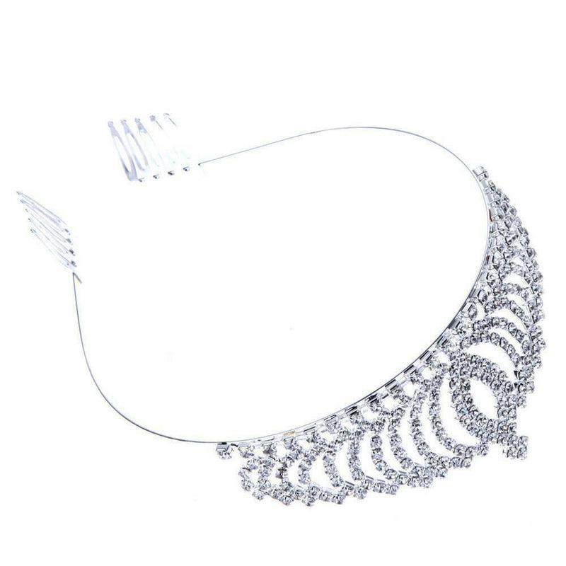 5.5cm High Full Crystal Luxury Wedding Bridal Party Pageant Prom Tiara Crown new
