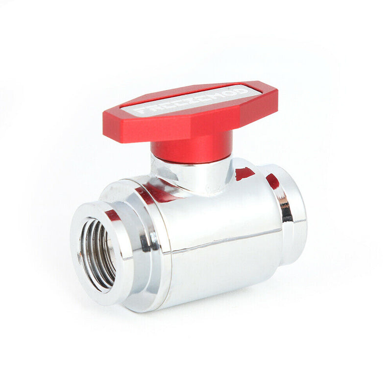 G1/4 Thread Vent Valve Water Ball Valve for PC Water Cooling System (Red) A