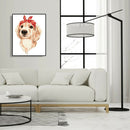 Headband Dog Oil Painting By Numbers Canvas Paint Art Pictures Home Decor A