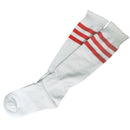 Red stripes on white tube socks Sports / Athletic / Football / Soccer Top K