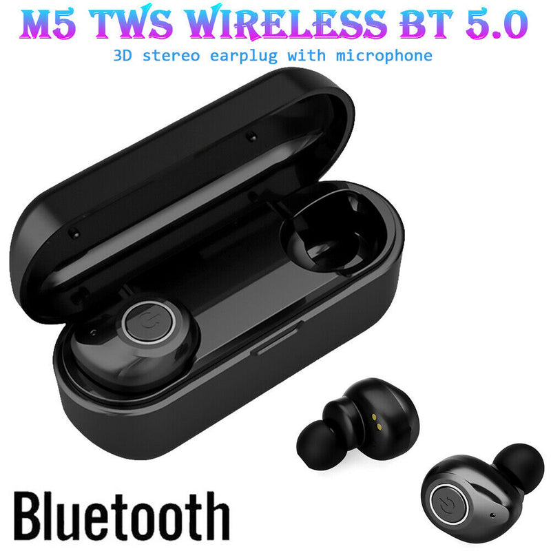 Mini TWS Wireless Bluetooth 5.0 Earphones Noise Cancelling Headset Earbuds w/Mic