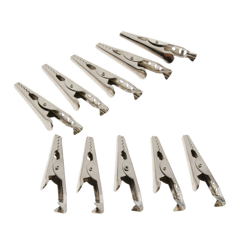 10x Clips For Test Leads, Battery Connectors Clamps Breeding Cage