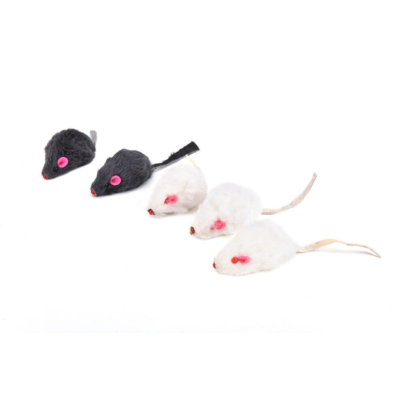 2X Soft Fleece False Mouse Cat Toys Funny Playing Toys For Cats Kitten 3C