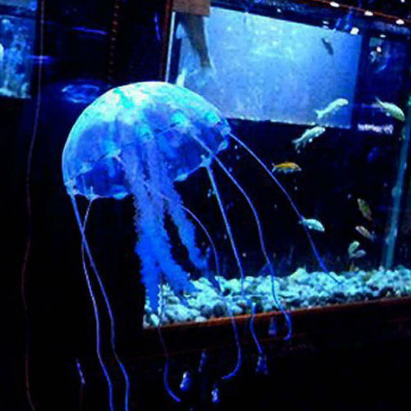 1XArtificial Fluorescence Simulation Jellyfish Aquarium Fish Decor Ornament L5G7
