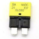 12v-24V Blade Fuse Circuit Breaker Automatic Reset Trip Marine (Low Profile) 20A