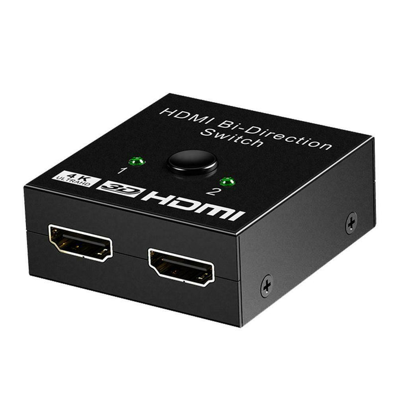 HW-201Q Mini HDMI Splitter Bi-Direction 1x2/2x1 4K Video Adapter Switcher