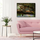 Painting By Numbers Kit DIY Tree Leopard Canvas Oil Art Picture Home Decor