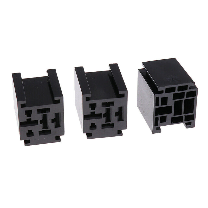 6pcs 5 Pin 80A Relay Mounting Base Socket Holder With Loose Terminals Set