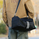 Waterproof Sports Fitness Bag Striped Fitness Bag Female Men's Travel Train
