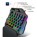 RGB One Handed Gaming Keyboard,Colorful Backlit Professional Gaming Keyboard
