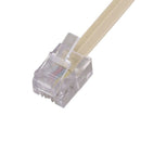 5X(RJ11 6P4C 2 Way Outlet Telephone Jack Line Splitter Adapter Beige G2Y3)